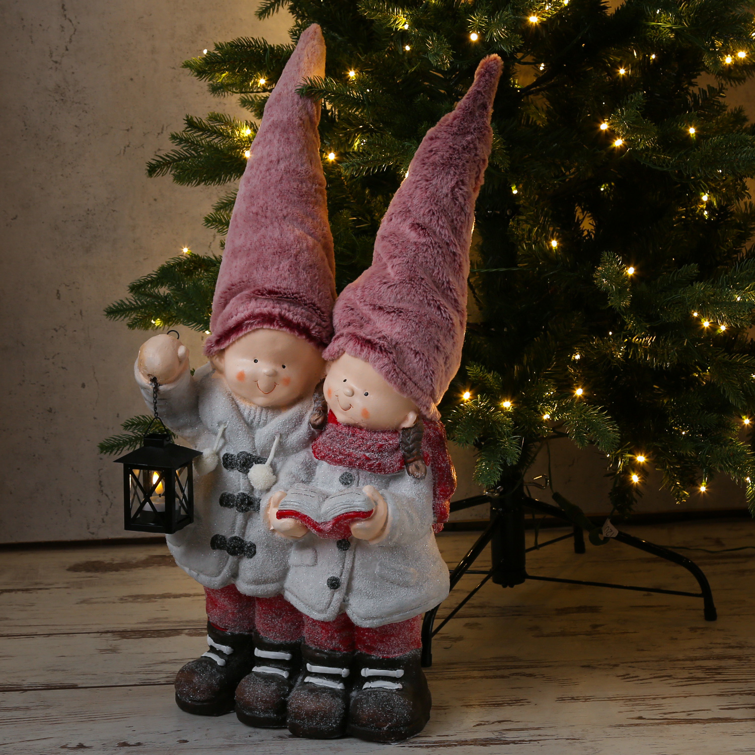 Wackelfiguren, Weihnachtliche Figuren - Gnome, Wichtel und Tiere, Weihnachtsdeko