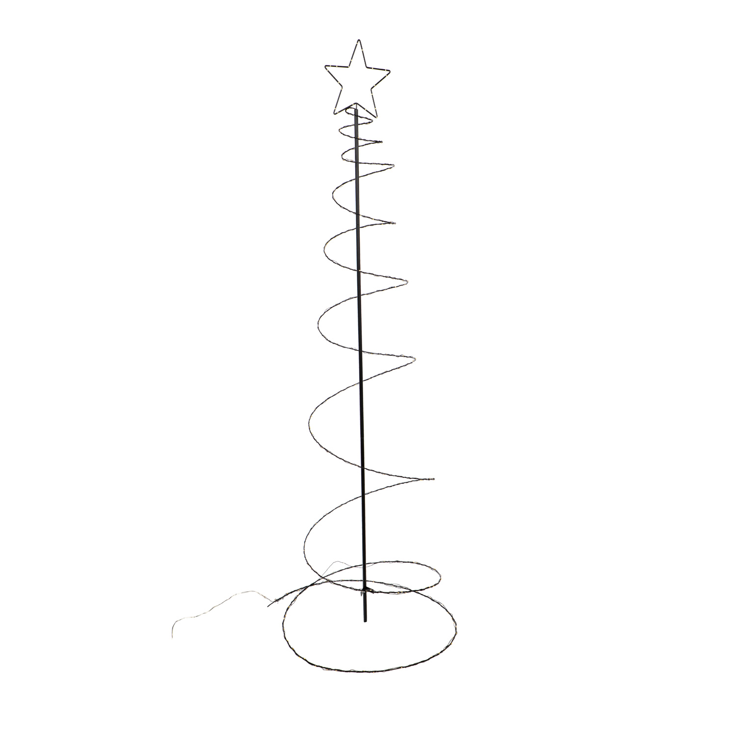 LED Lichterbaum mit Sternspitze - Spiral Weihnachtsbaum - 180
